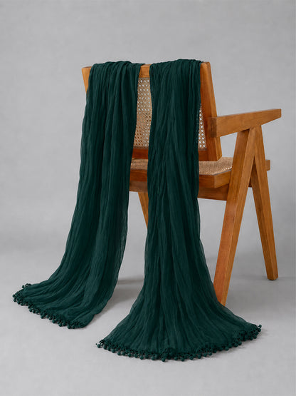 Dupatta Dark Green