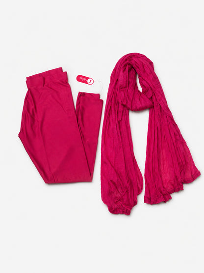Strawberry Shimmer Ankle Leggings With Shawl