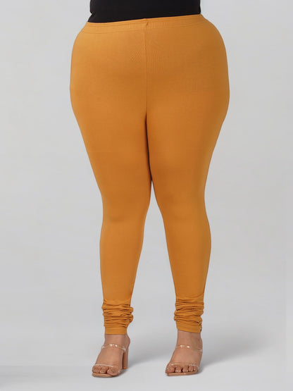 Stone Plus Size Cotton Churidar Leggings