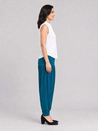Rama Blue Cotton Patiala Pants