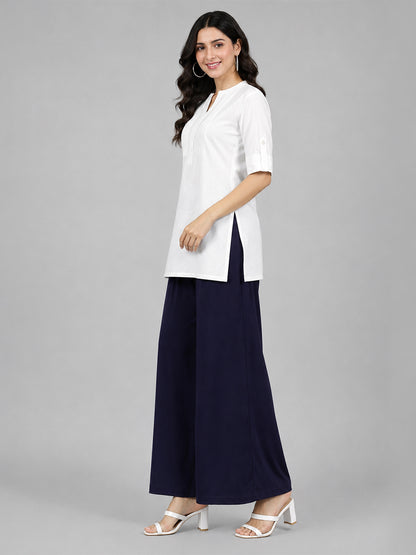 Navy Rayon Palazzo