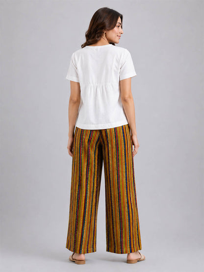 Yellow AOP Printed Palazzo