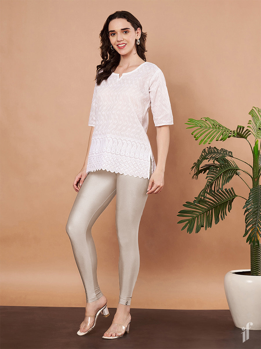 Silver Shimmer Leggings