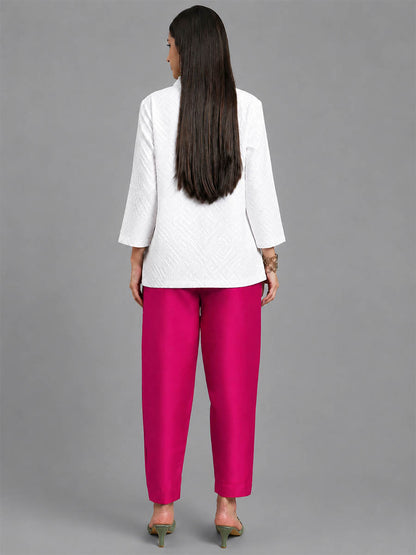 Silky Kurti Pant Strawberry