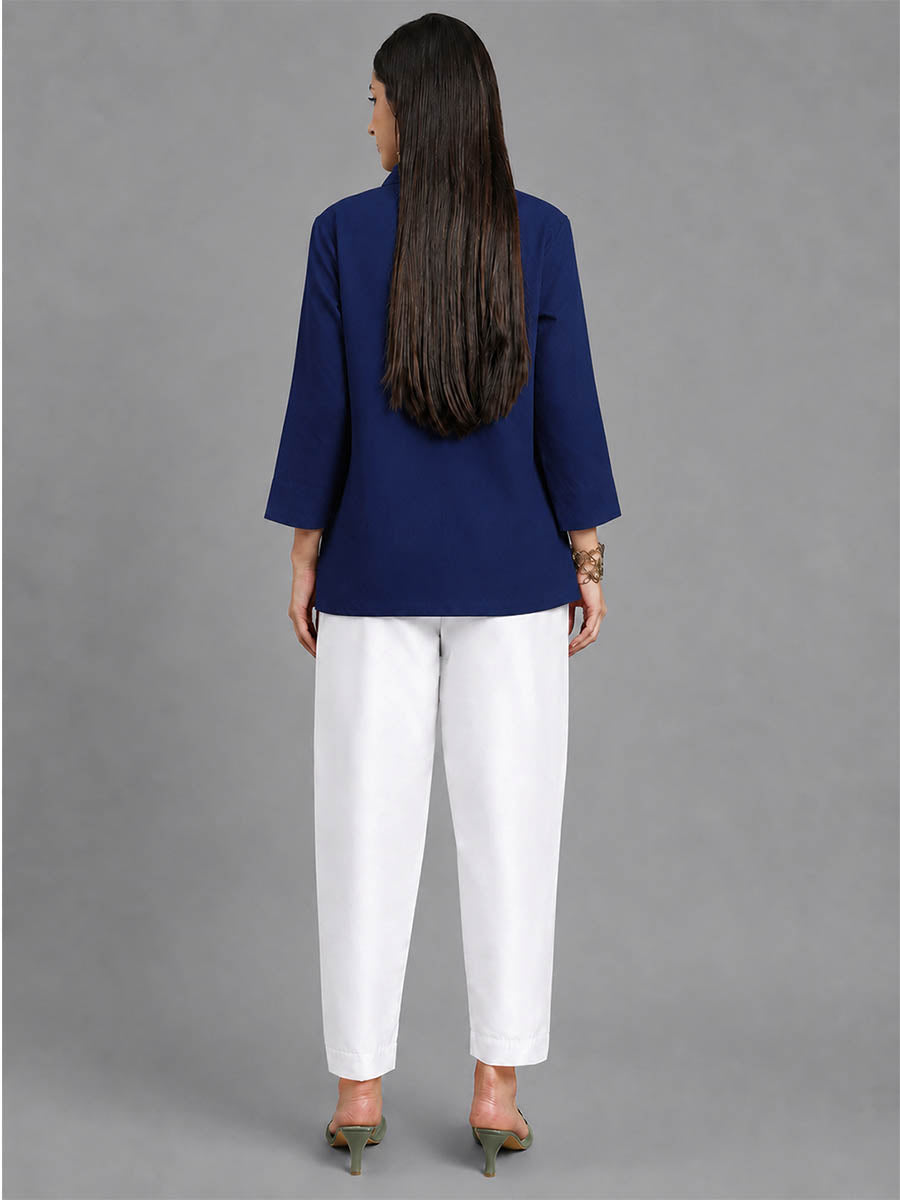 Silky Kurti Pant White