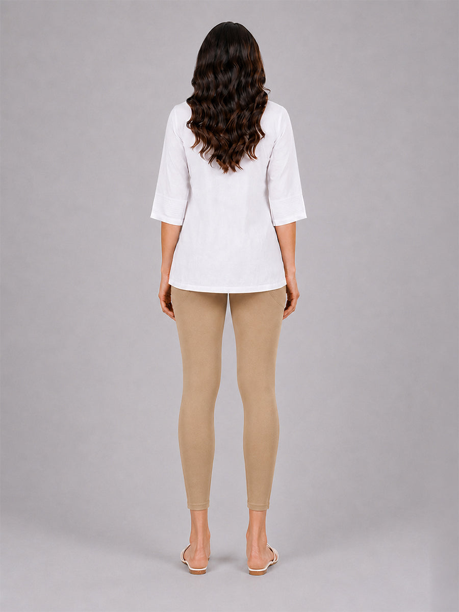 Skin Cotton 7/8 Leggings With Pocket