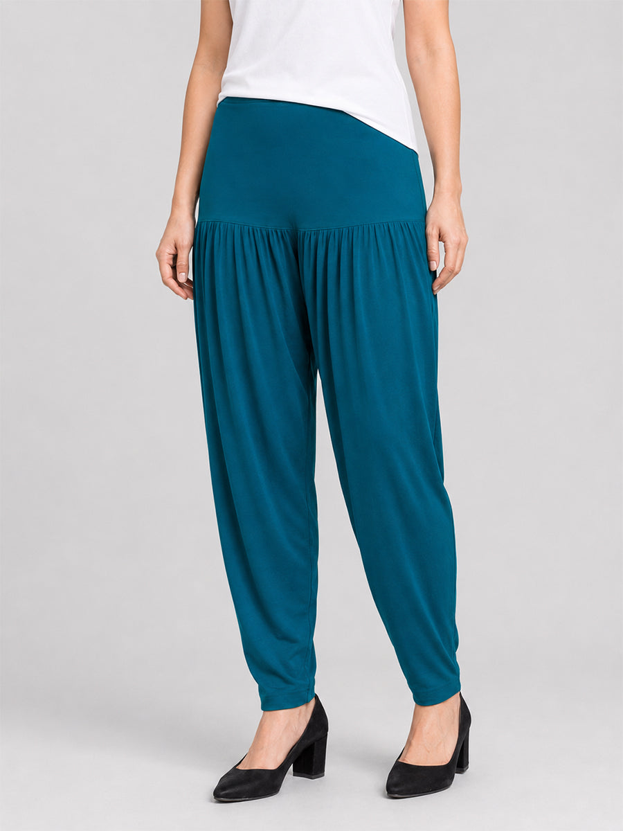 Rama Blue Cotton Patiala Pants