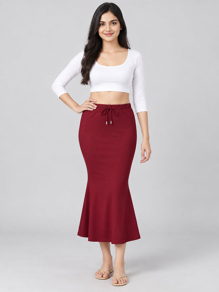 Saree Shape wear Wine