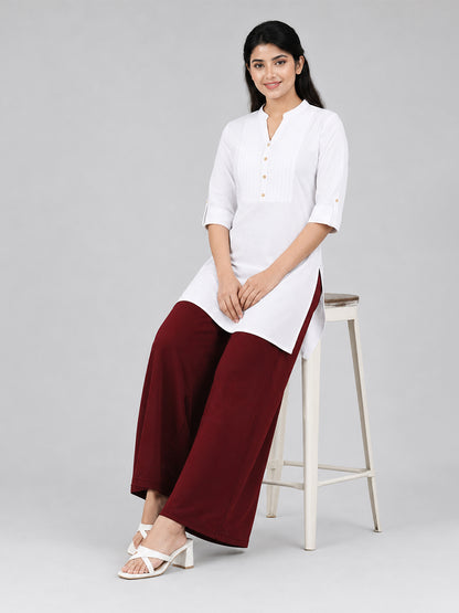 Wine Rayon Palazzo