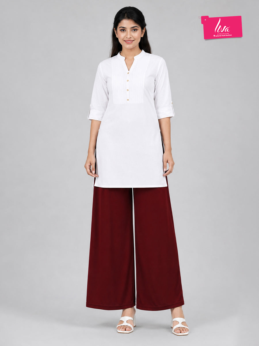 Wine Rayon Palazzo