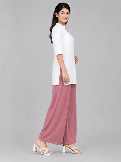 Dark Rose Rayon Palazzo