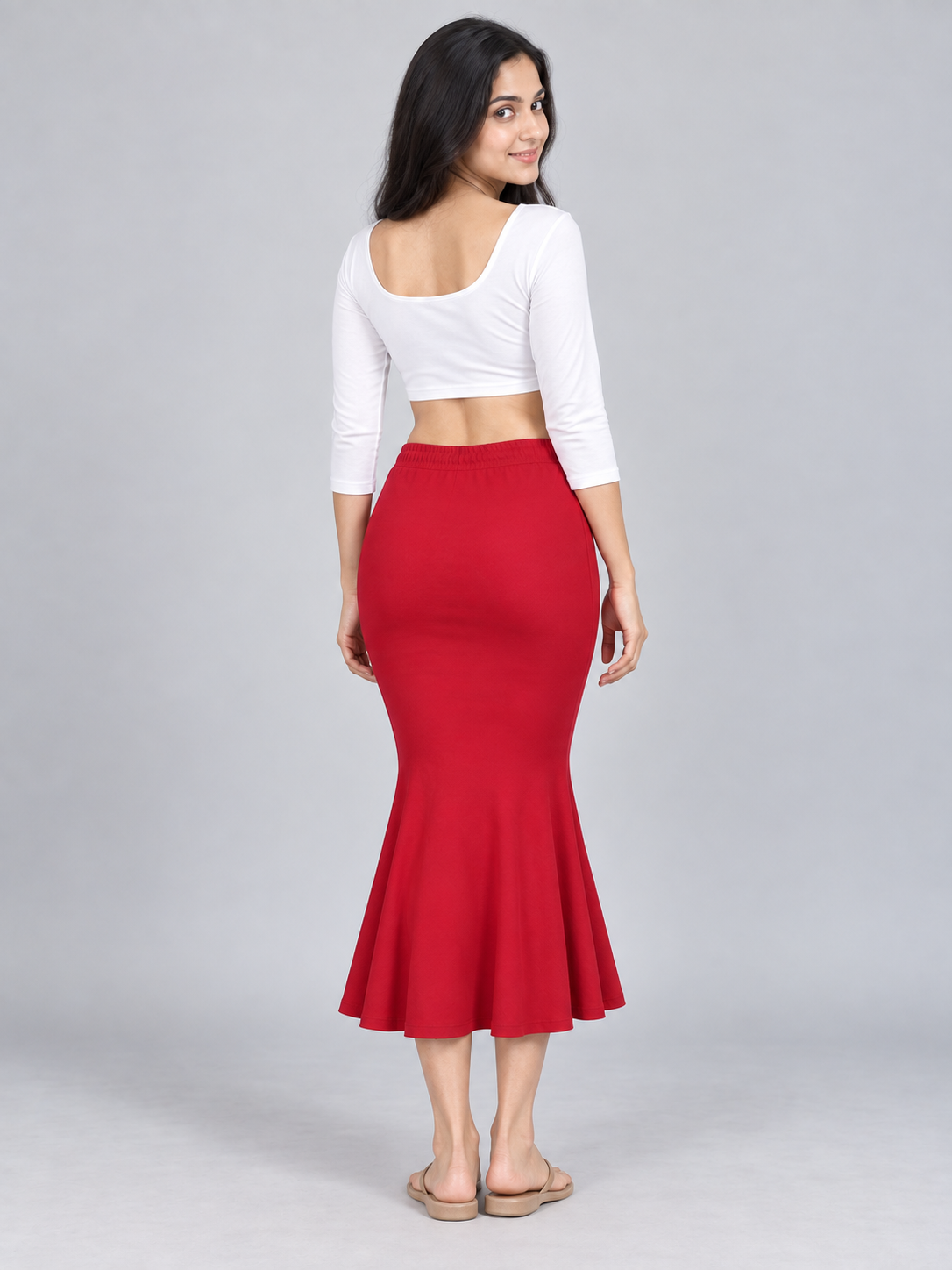 Saree Shape wear Red