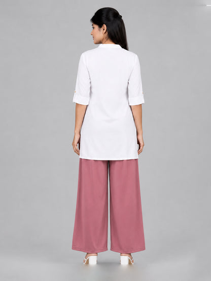 Dark Rose Rayon Palazzo