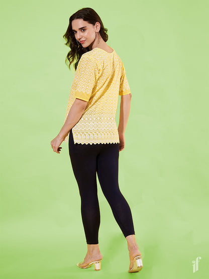 New Navy Cotton 7/8 Leggings