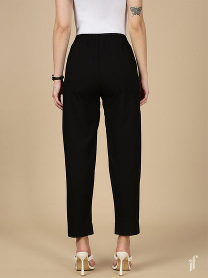 Black Knitted Kurti Pant