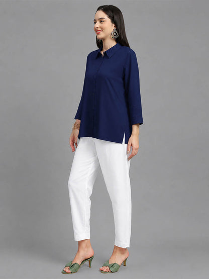 Silky Kurti Pant White