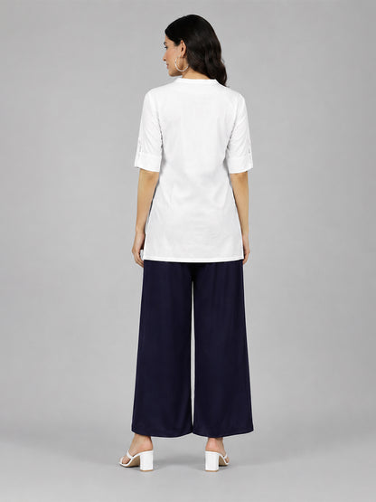 Navy Rayon Palazzo