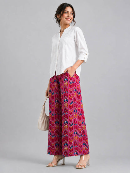 Pink AOP Printed Palazzo