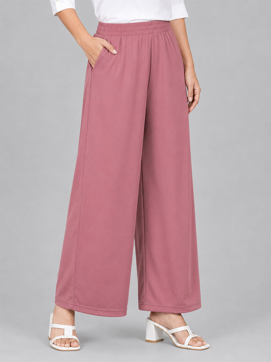 Dark Rose Rayon Palazzo