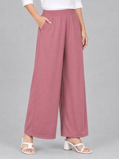 Dark Rose Rayon Palazzo