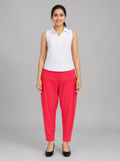 Dark Rani Cotton Patiala Pants