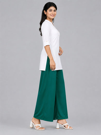 N Green Rayon Palazzo
