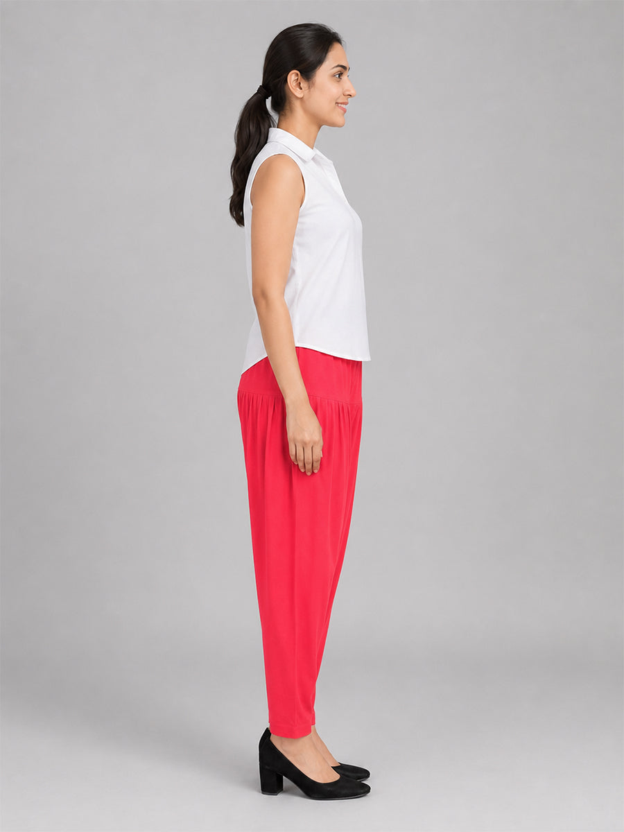Dark Rani Cotton Patiala Pants