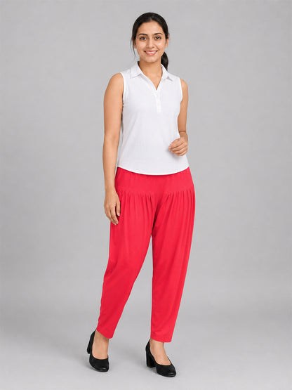 Dark Rani Cotton Patiala Pants