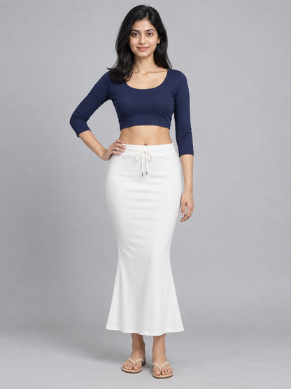 Saree Shape wear White