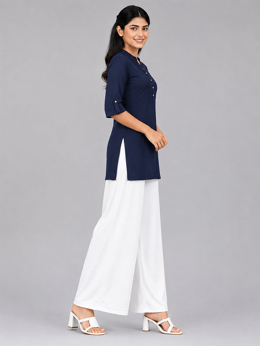 Angelic White Rayon Palazzo