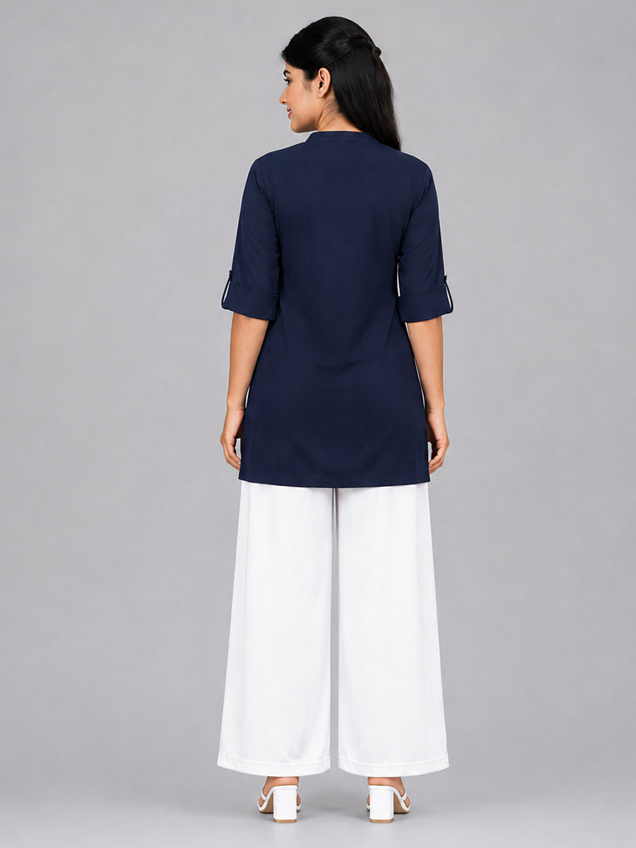 Angelic White Rayon Palazzo