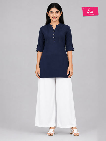 Angelic White Rayon Palazzo
