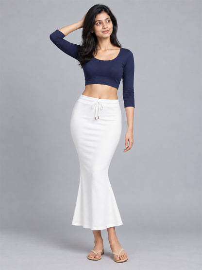 Saree Shape wear White