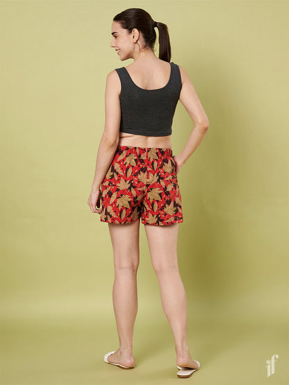 Red AOP Shorts