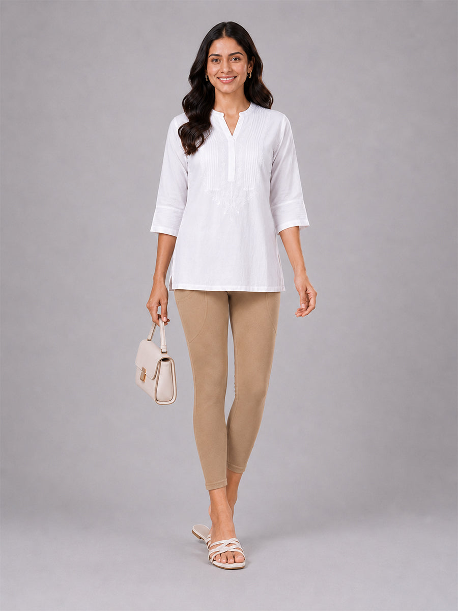 Skin Cotton 7/8 Leggings With Pocket