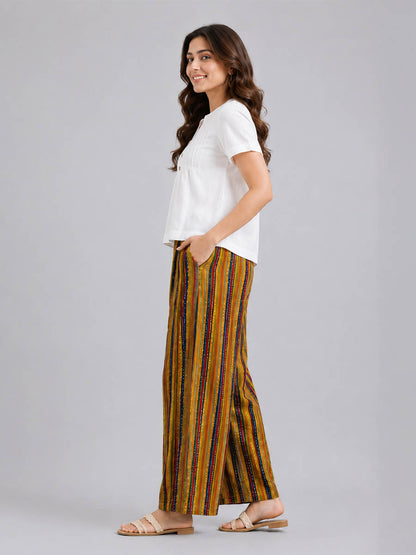 Yellow AOP Printed Palazzo
