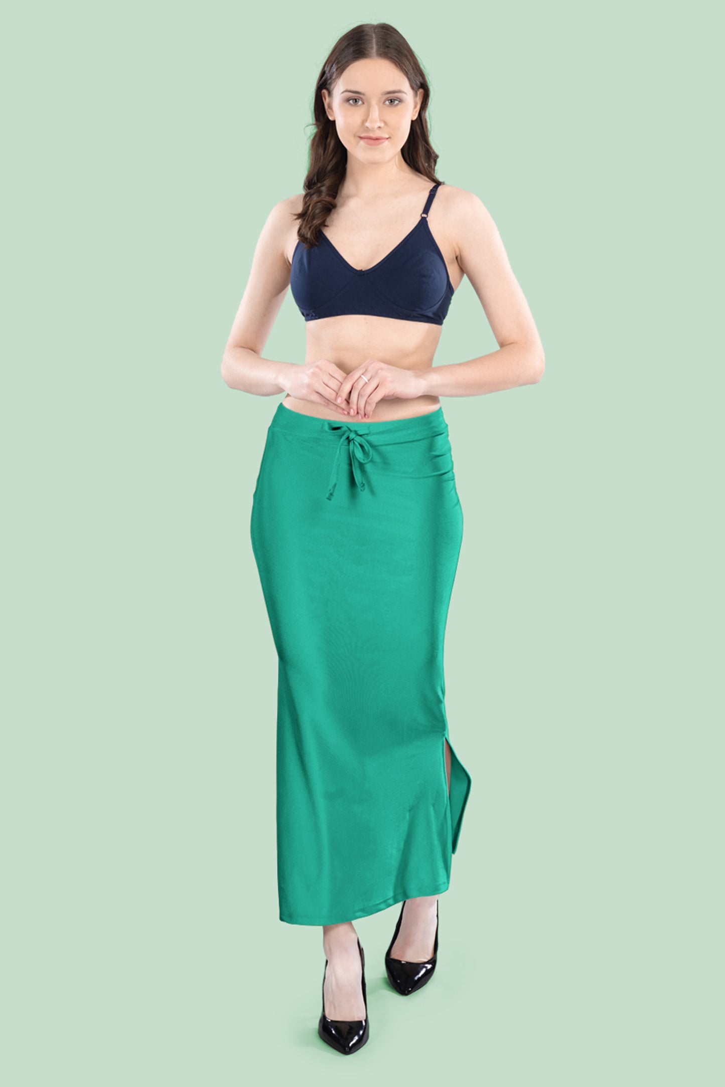 New Neon Green Saree Shapewear