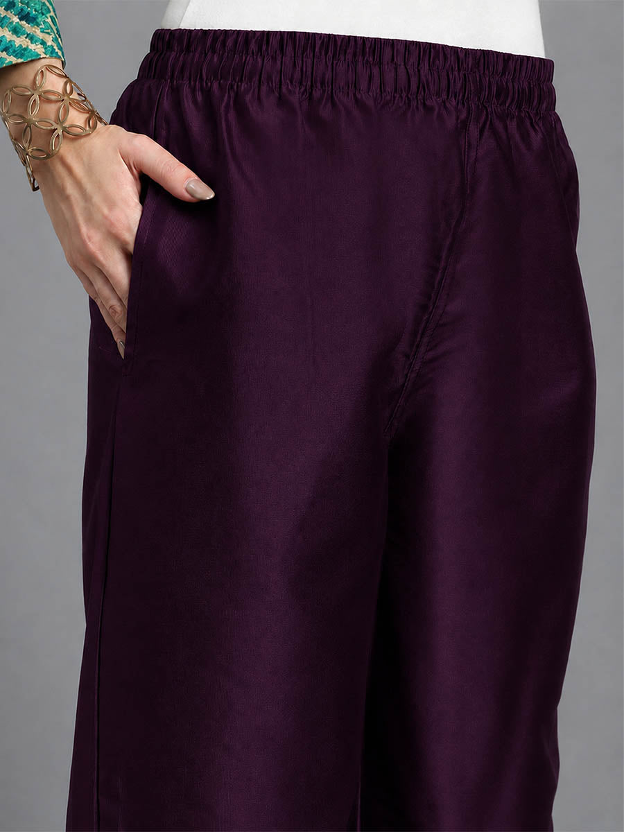 Silky Kurti Pant Fuchsia