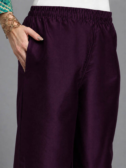 Silky Kurti Pant Fuchsia
