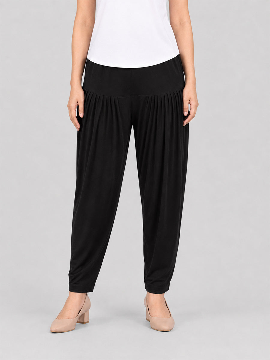 Black Cotton Patiala Pants