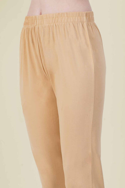 Skin-Tone Kurti Pant