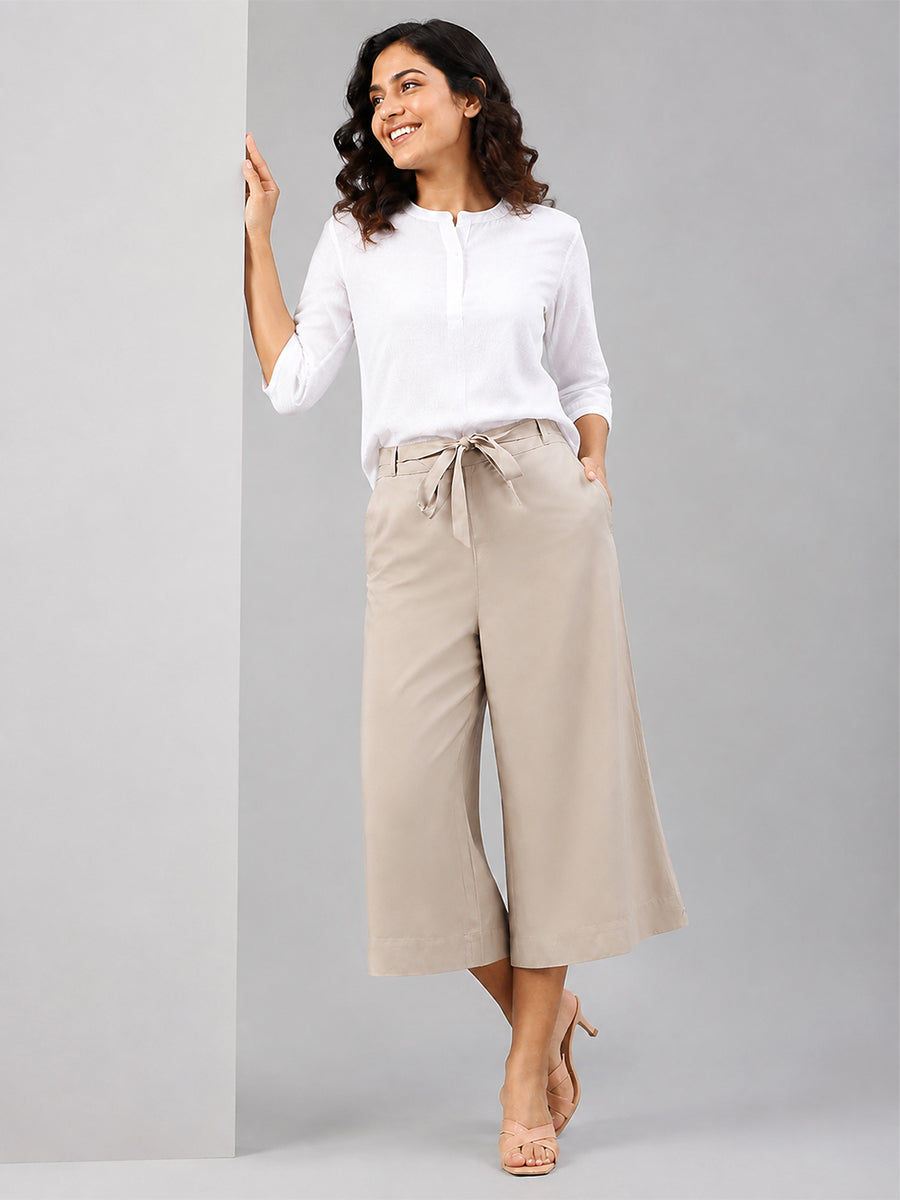 Rayon Culottes Black Tapiaco