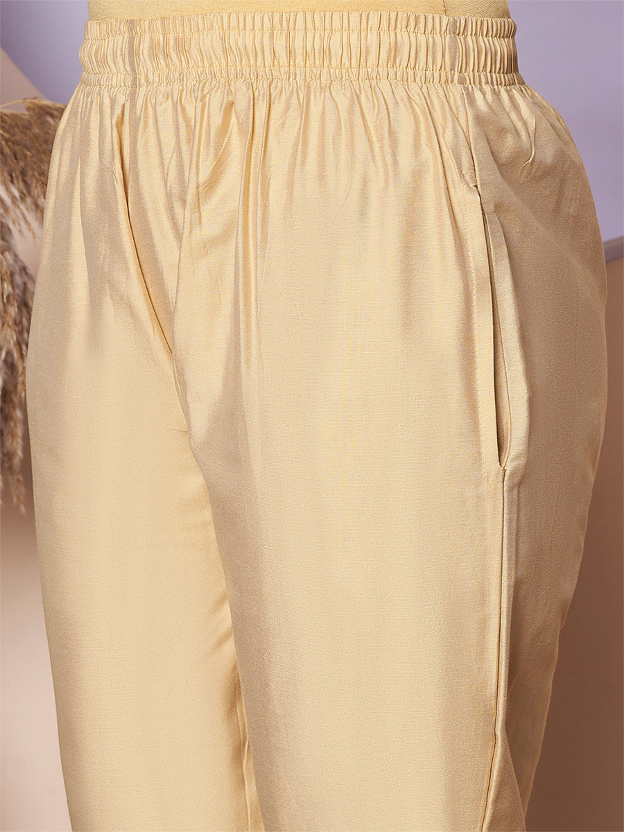 Skin Metallic Straight Pants