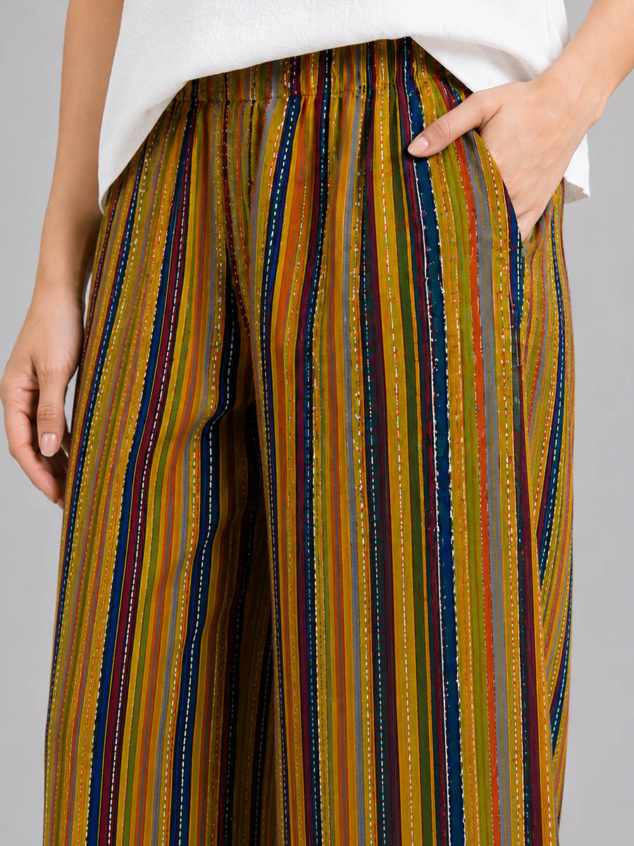 Yellow AOP Printed Palazzo