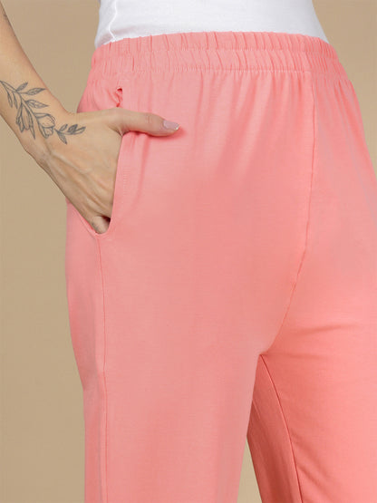 Tea Rose Knitted Kurti Pant