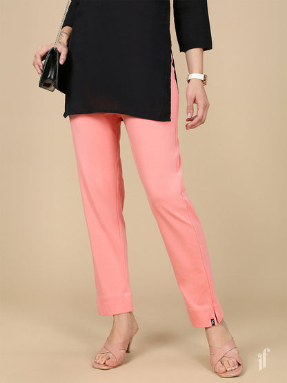 Tea Rose Knitted Kurti Pant