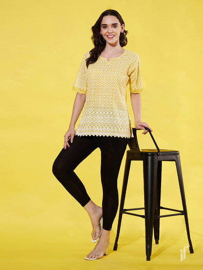Black Cotton 7/8 Leggings
