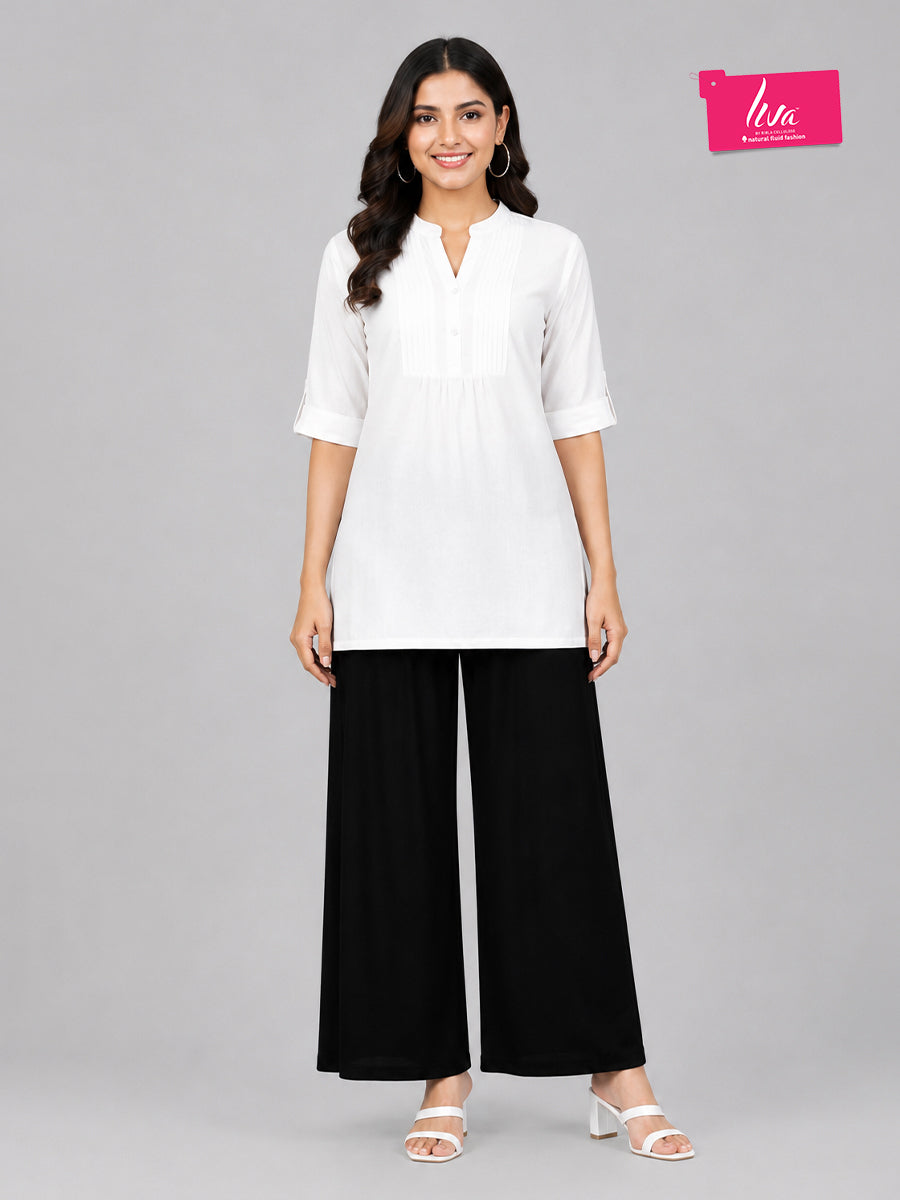 Majestic Black Rayon Palazzo
