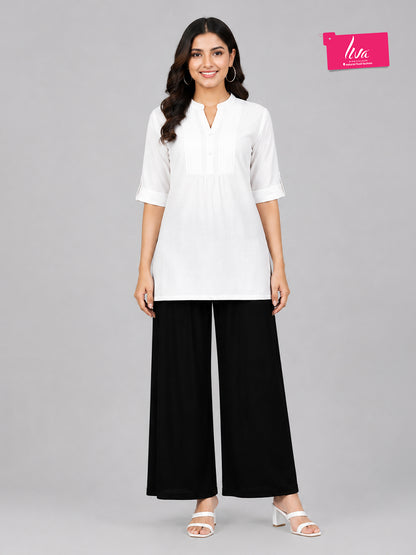 Majestic Black Rayon Palazzo