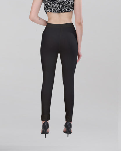 Black Woven Kurti Pant (Buy 1 & Get 1 Free)